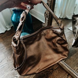 Rose Gold Coach Handbag